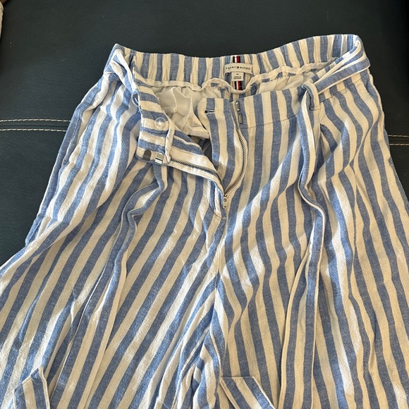 Tommy Hilfiger Women’s Striped Paperbag-Waist Wide-Leg Pants linen - Picture 8 of 8